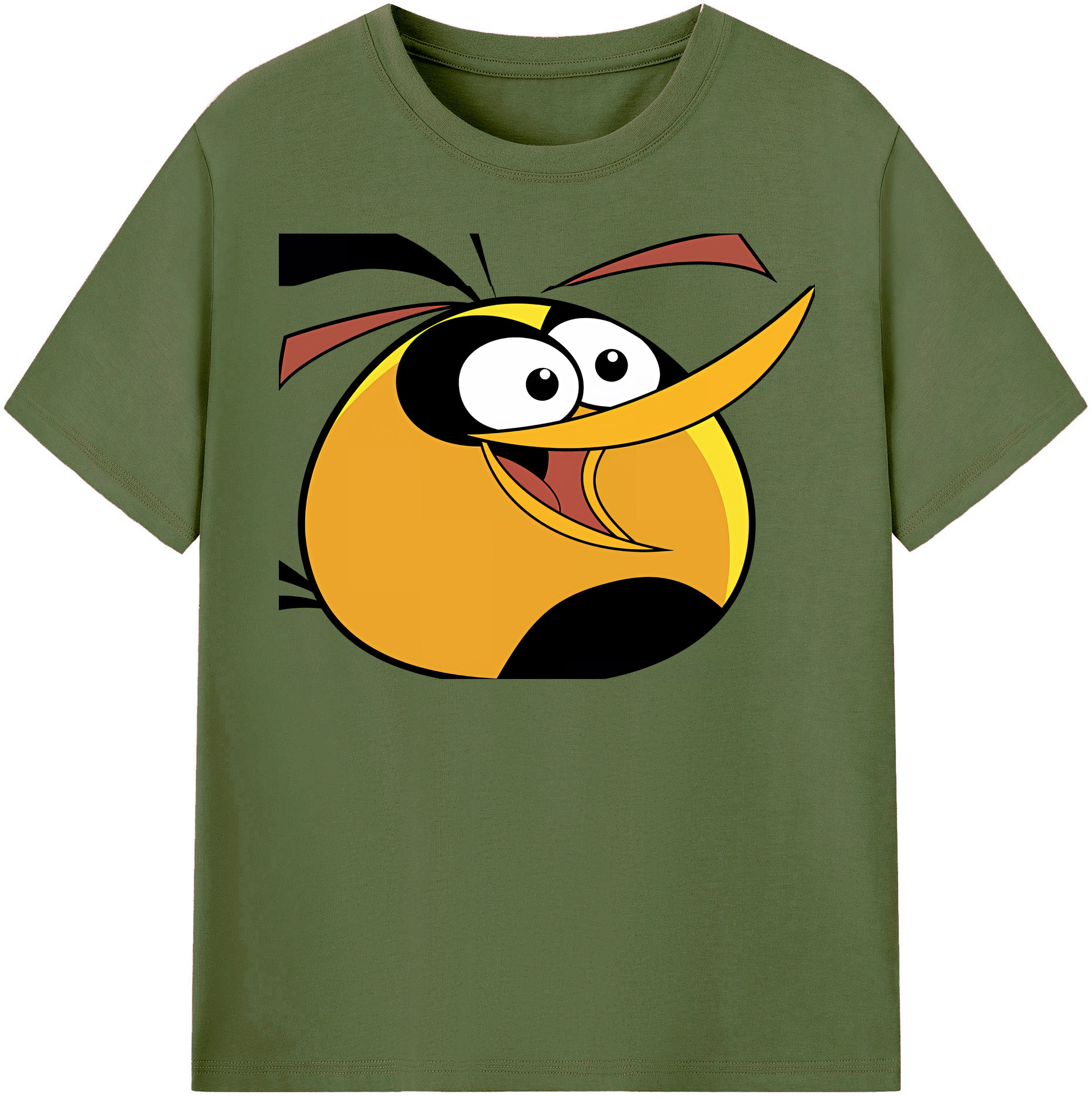 （画像用） Angry Birds アングリーバード 綿100％半袖Tシャツ（フロントプリント）